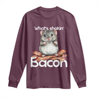 What is Shakin Bacon Funny Mouse Long Sleeve Shirt Pun Animal Humor - Wonder Print Shop