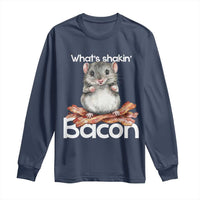 What is Shakin Bacon Funny Mouse Long Sleeve Shirt Pun Animal Humor - Wonder Print Shop