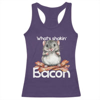 What is Shakin Bacon Funny Mouse Racerback Tank Top Pun Animal Humor - Wonder Print Shop