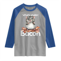 What is Shakin Bacon Funny Mouse Raglan Shirt Pun Animal Humor - Wonder Print Shop