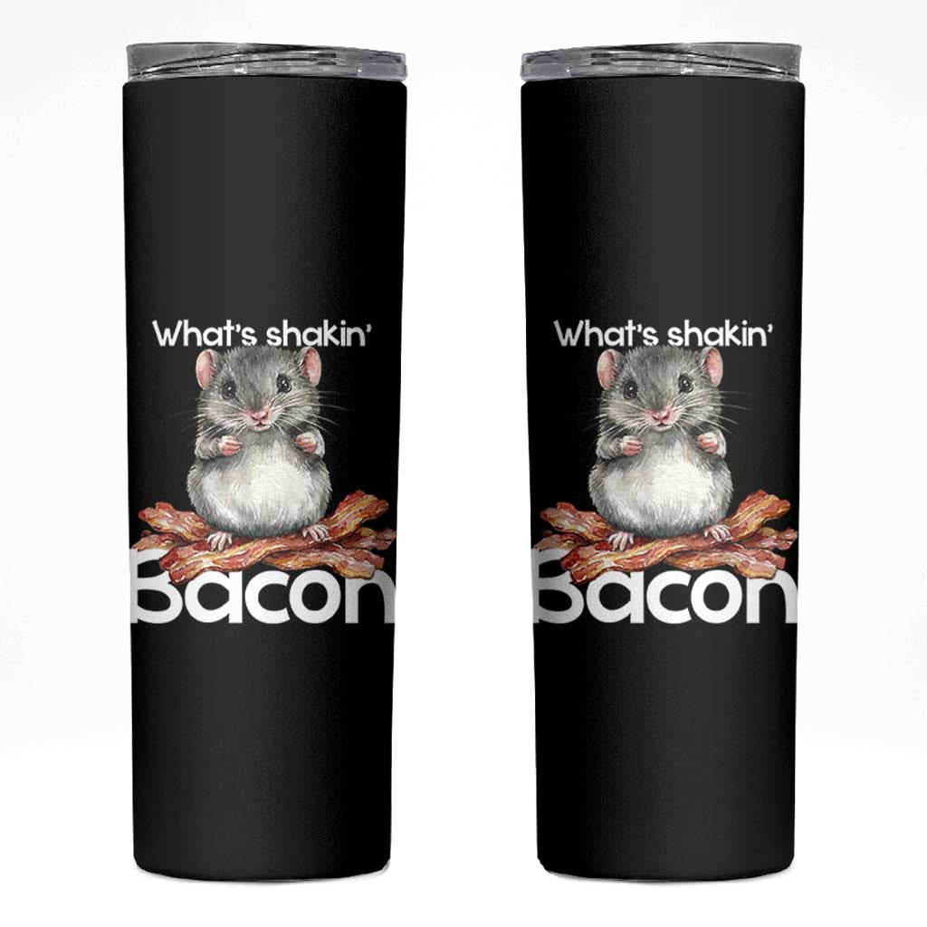 What is Shakin Bacon Funny Mouse Skinny Tumbler Pun Animal Humor - Wonder Print Shop