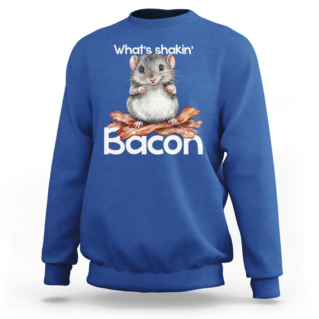 What is Shakin Bacon Funny Mouse Sweatshirt Pun Animal Humor - Wonder Print Shop