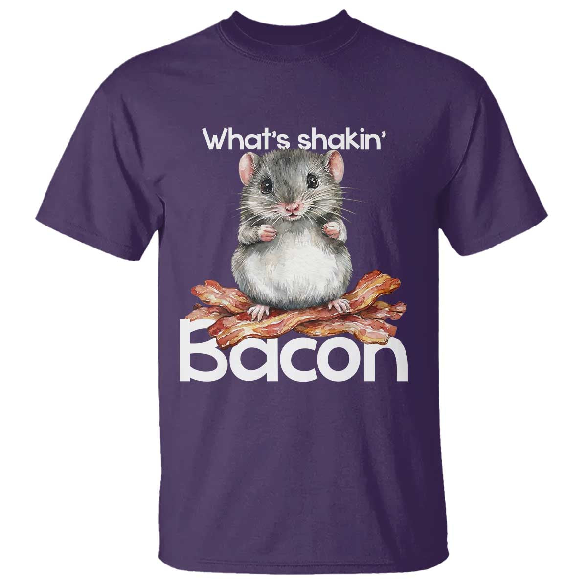 What is Shakin Bacon Funny Mouse T Shirt Pun Animal Humor - Wonder Print Shop