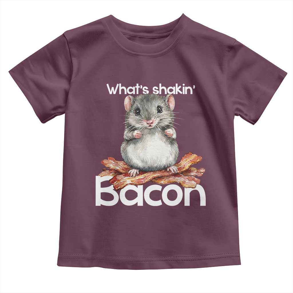 What is Shakin Bacon Funny Mouse Toddler T Shirt Pun Animal Humor - Wonder Print Shop