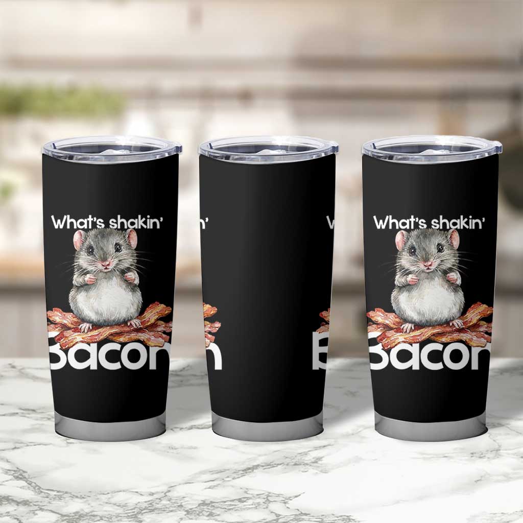 What is Shakin Bacon Funny Mouse Tumbler Cup Pun Animal Humor - Wonder Print Shop