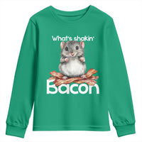 What is Shakin Bacon Funny Mouse Youth Sweatshirt Pun Animal Humor - Wonder Print Shop