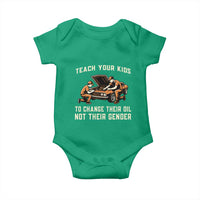 Teach Your Kids To Change Their Oil Baby Onesie Not Their Gender Dad and Son Father's Day - Wonder Print Shop