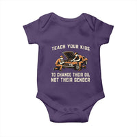 Teach Your Kids To Change Their Oil Baby Onesie Not Their Gender Dad and Son Father's Day - Wonder Print Shop