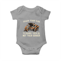 Teach Your Kids To Change Their Oil Baby Onesie Not Their Gender Dad and Son Father's Day - Wonder Print Shop