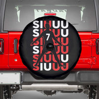 Siuuuu Celebration Number 7 Seven Soccer Fans Spare Tire Cover