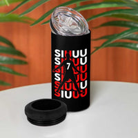Siuuuu Celebration Number 7 Seven Soccer Fans 4 in 1 Can Cooler Tumbler