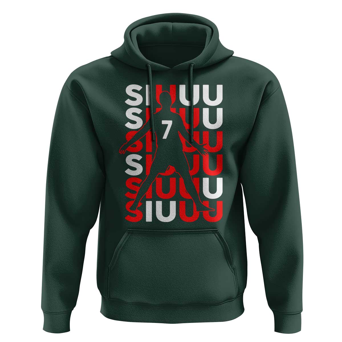 Siuuuu Celebration Number 7 Seven Soccer Fans Hoodie