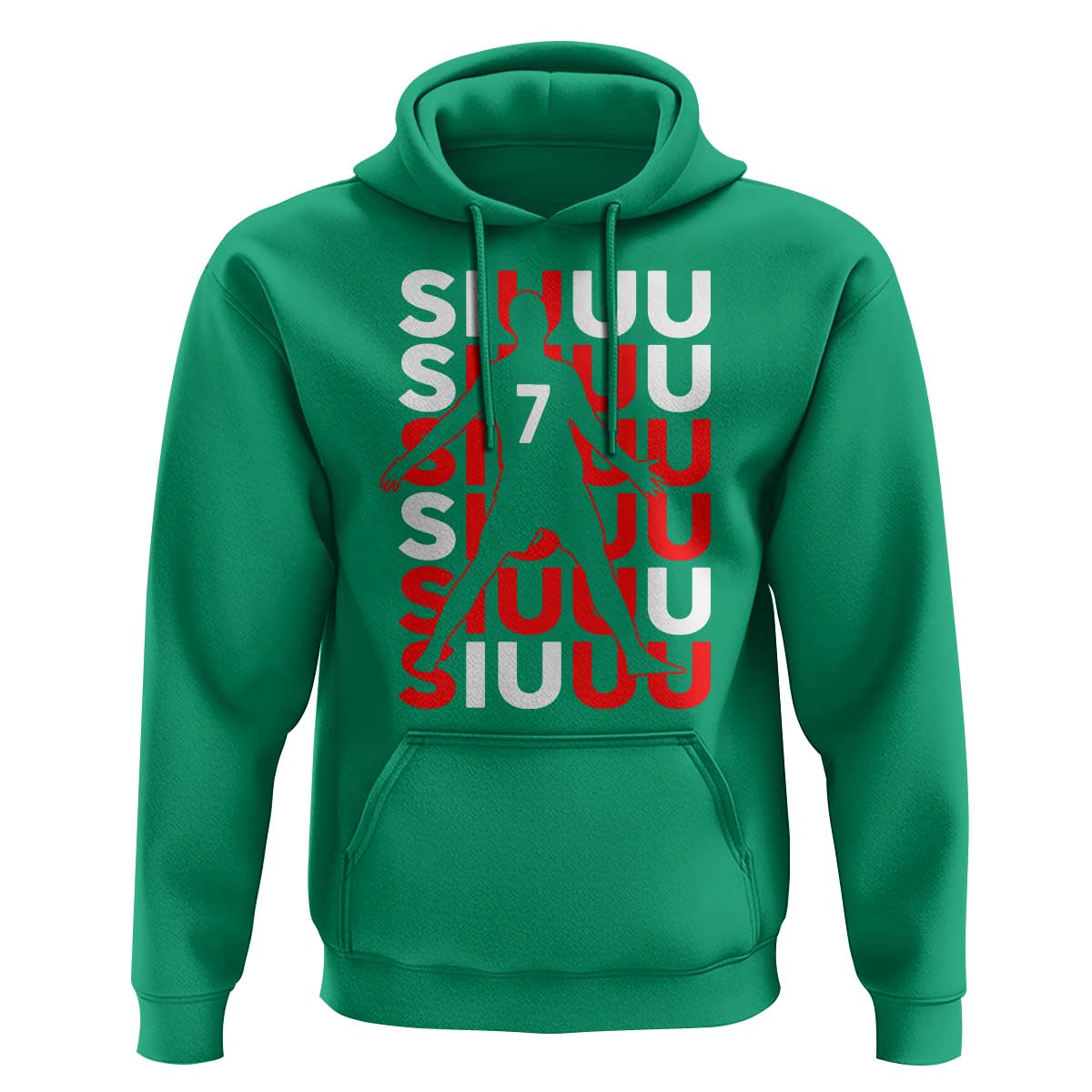 Siuuuu Celebration Number 7 Seven Soccer Fans Hoodie