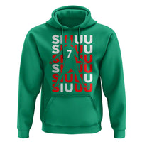 Siuuuu Celebration Number 7 Seven Soccer Fans Hoodie