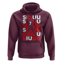 Siuuuu Celebration Number 7 Seven Soccer Fans Hoodie