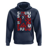 Siuuuu Celebration Number 7 Seven Soccer Fans Hoodie