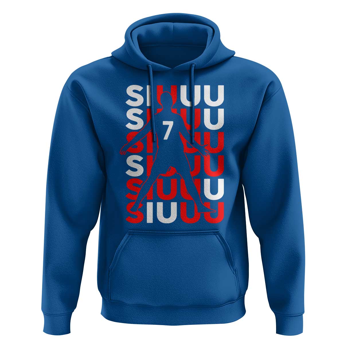 Siuuuu Celebration Number 7 Seven Soccer Fans Hoodie