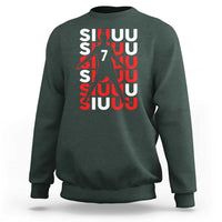 Siuuuu Celebration Number 7 Seven Soccer Fans Sweatshirt