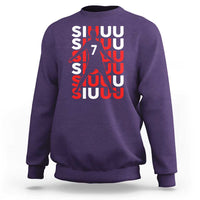 Siuuuu Celebration Number 7 Seven Soccer Fans Sweatshirt
