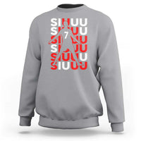 Siuuuu Celebration Number 7 Seven Soccer Fans Sweatshirt