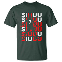 Siuuuu Celebration Number 7 Seven Soccer Fans T Shirt