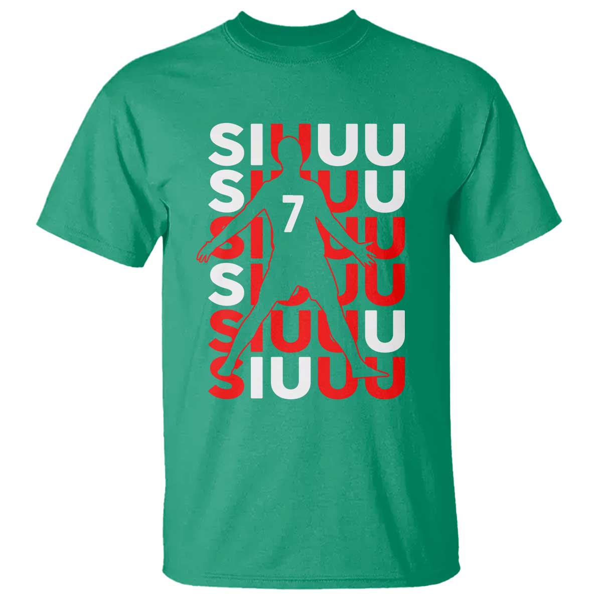 Siuuuu Celebration Number 7 Seven Soccer Fans T Shirt