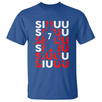 Siuuuu Celebration Number 7 Seven Soccer Fans T Shirt