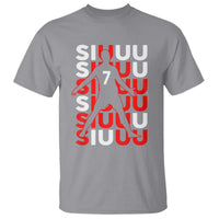 Siuuuu Celebration Number 7 Seven Soccer Fans T Shirt