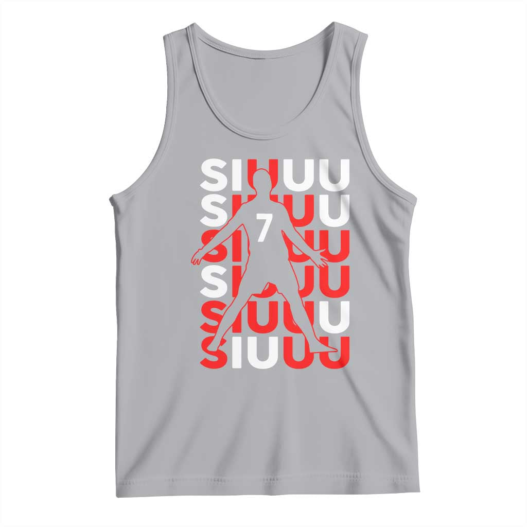 Siuuuu Celebration Number 7 Seven Soccer Fans Tank Top