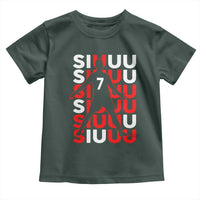 Siuuuu Celebration Number 7 Seven Soccer Fans Toddler T Shirt