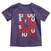 Siuuuu Celebration Number 7 Seven Soccer Fans Toddler T Shirt