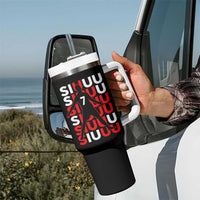 Siuuuu Celebration Number 7 Seven Soccer Fans Tumbler With Handle