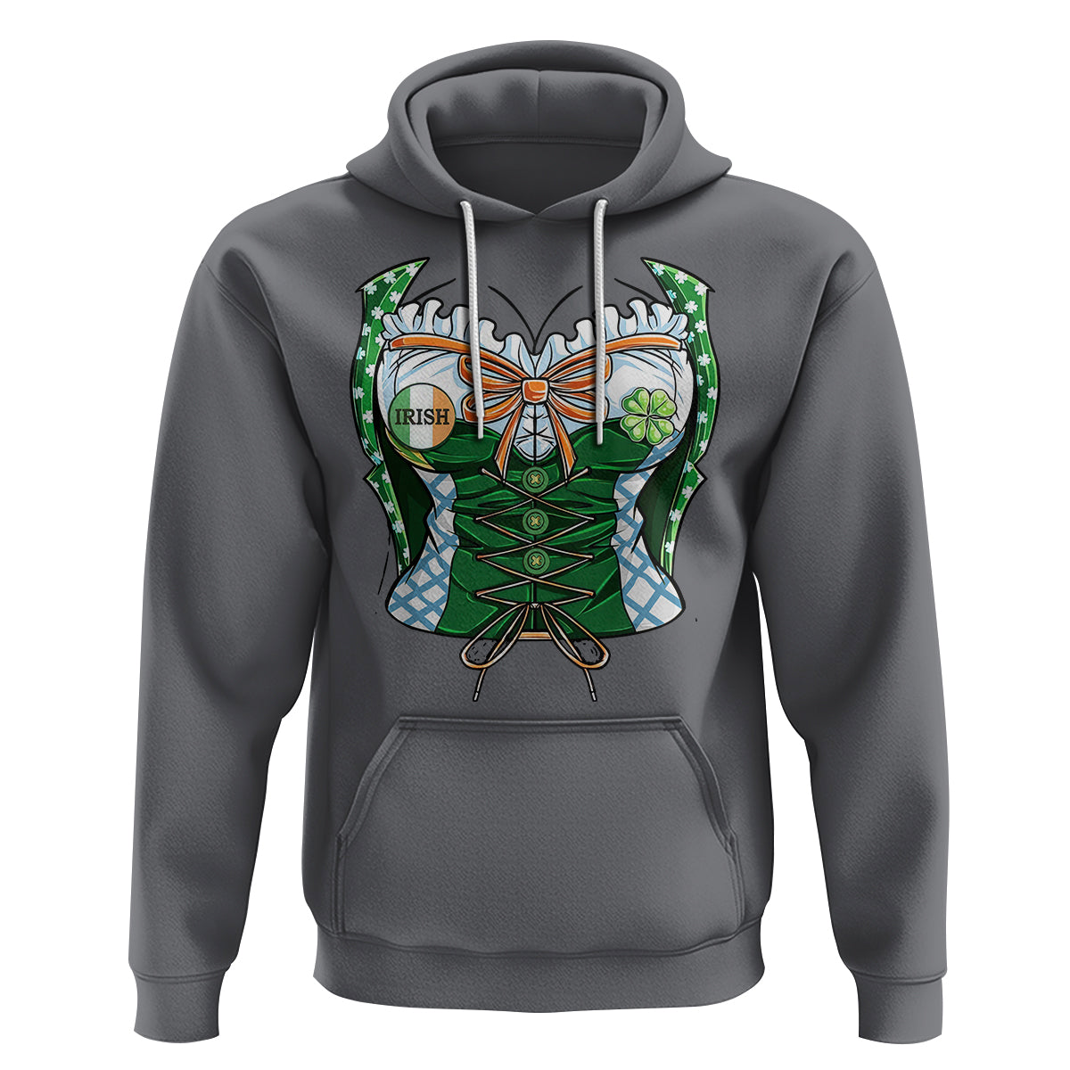 Funny St. Patricks Day Hoodie Women Leprechaun Costume - Wonder Print Shop