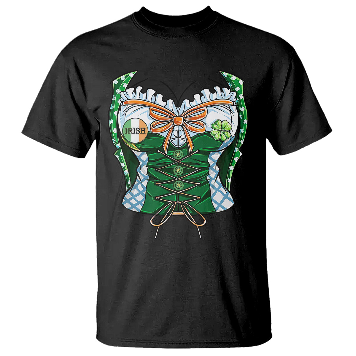 Funny St. Patricks Day T Shirt Women Leprechaun Costume - Wonder Print Shop