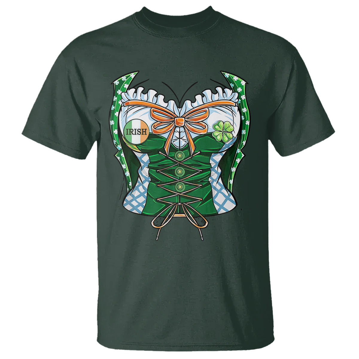 Funny St. Patricks Day T Shirt Women Leprechaun Costume - Wonder Print Shop
