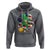 Cute St. Patricks Day Hoodie Dabbing Leperchaun American Flag Shamrock - Wonder Print Shop
