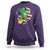 Cute St. Patricks Day Sweatshirt Dabbing Leperchaun American Flag Shamrock - Wonder Print Shop
