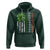 Funny St. Patricks Day Hoodie Shamrock American Flag - Wonder Print Shop