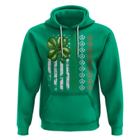Funny St. Patricks Day Hoodie Shamrock American Flag - Wonder Print Shop