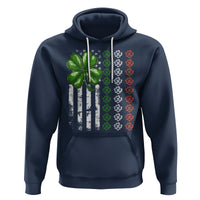 Funny St. Patricks Day Hoodie Shamrock American Flag - Wonder Print Shop