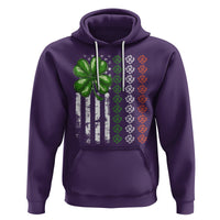 Funny St. Patricks Day Hoodie Shamrock American Flag - Wonder Print Shop