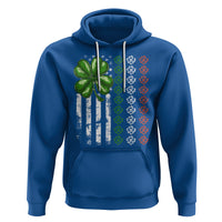 Funny St. Patricks Day Hoodie Shamrock American Flag - Wonder Print Shop