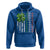 Funny St. Patricks Day Hoodie Shamrock American Flag - Wonder Print Shop