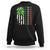Funny St. Patricks Day Sweatshirt Shamrock American Flag - Wonder Print Shop
