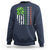 Funny St. Patricks Day Sweatshirt Shamrock American Flag - Wonder Print Shop