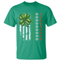 Funny St. Patricks Day T Shirt Shamrock American Flag - Wonder Print Shop