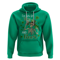 Funny St. Patricks Day Drinking Hoodie I'm Here For Titties And Beer - Wonder Print Shop
