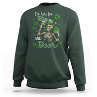 Funny St. Patricks Day Drinking Sweatshirt I'm Here For Titties And Beer - Wonder Print Shop
