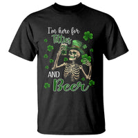 Funny St. Patricks Day Drinking T Shirt I'm Here For Titties And Beer - Wonder Print Shop