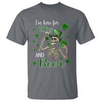 Funny St. Patricks Day Drinking T Shirt I'm Here For Titties And Beer - Wonder Print Shop
